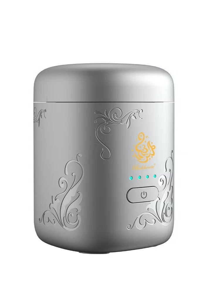 جاجيك Portable Electric Incense Burner – USB Rechargeable Bakhoor Burner with Fast Heating Element – Compact Aromatic Diffuser for Car, Home, Travel & Office Use – Safe Flameless Electric Mabkhara for Bakhoor, Oud & Incense Chips - Image 3