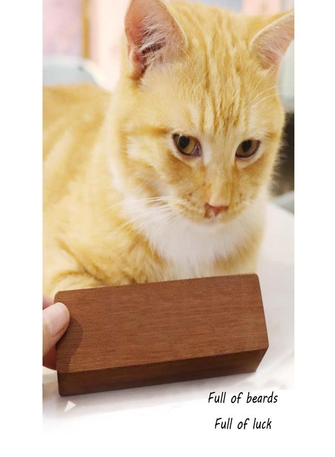 Pet Cat whiskers Beard Hair Collection Commemorative Storage magnet Walnut Solid Wood Box - Image 4