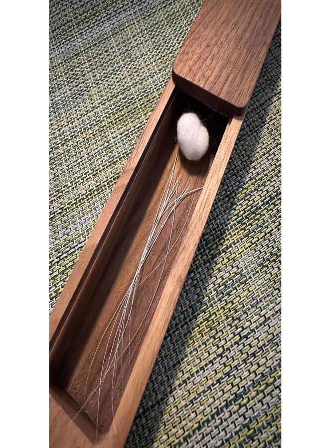 Pet Cat whiskers Beard Hair Collection Commemorative Storage magnet Walnut Solid Wood Box - Image 5