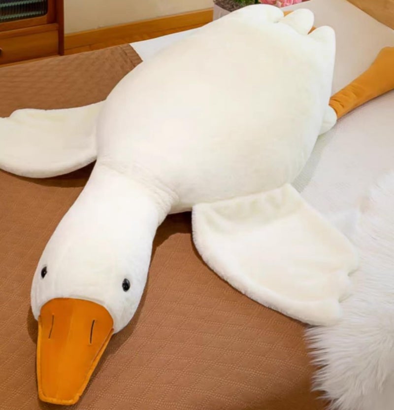 Ryttir Giant Goose Plush - 63" Extra Soft Goose Stuffed Animal Hugging Pillow with Rotund Belly,Safety Nursery Decor & Sensory Comfort Toy,Cuddle Companion for Kids(Valentine Gender Neutral Gift) - Image 1
