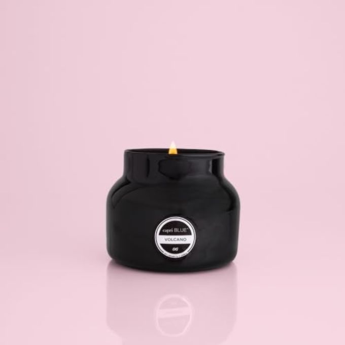 Capri Blue Volcano Scented Candles Luxury Glass Jar Candles for Home Scented with Tropical Fruit & Sugared Citrus Soy Wax Blend Capri Blue Volcano Black Color (8 oz) - Image 2