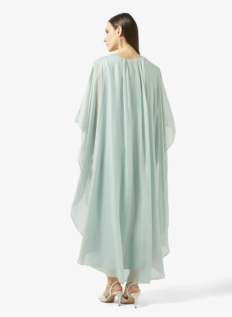 Khizana Kaftan With Embellished Waist