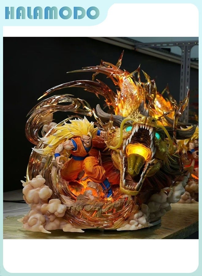 هالامودو دراغون بول 27 سم سوبر روك مباراة سانووکونگ قبضة التنين - مشهد الانفجار - نموذج أنمي بارد لعرض سطح المكتب والهدايا - Image 3