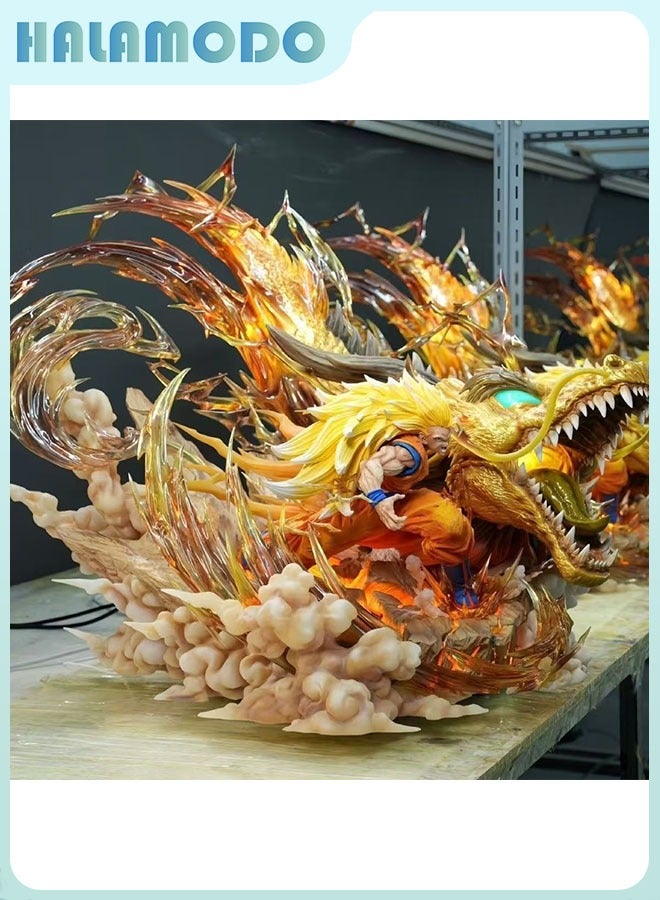 هالامودو دراغون بول 27 سم سوبر روك مباراة سانووکونگ قبضة التنين - مشهد الانفجار - نموذج أنمي بارد لعرض سطح المكتب والهدايا - Image 5