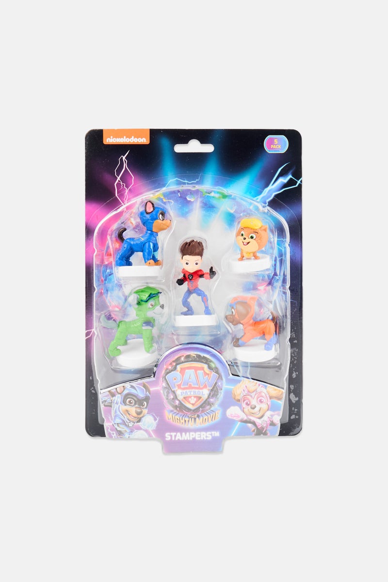 nickelodeon 5 Pcs Paw Patrol The Mighty Movie Stampers Blister, Assorted - Image 1