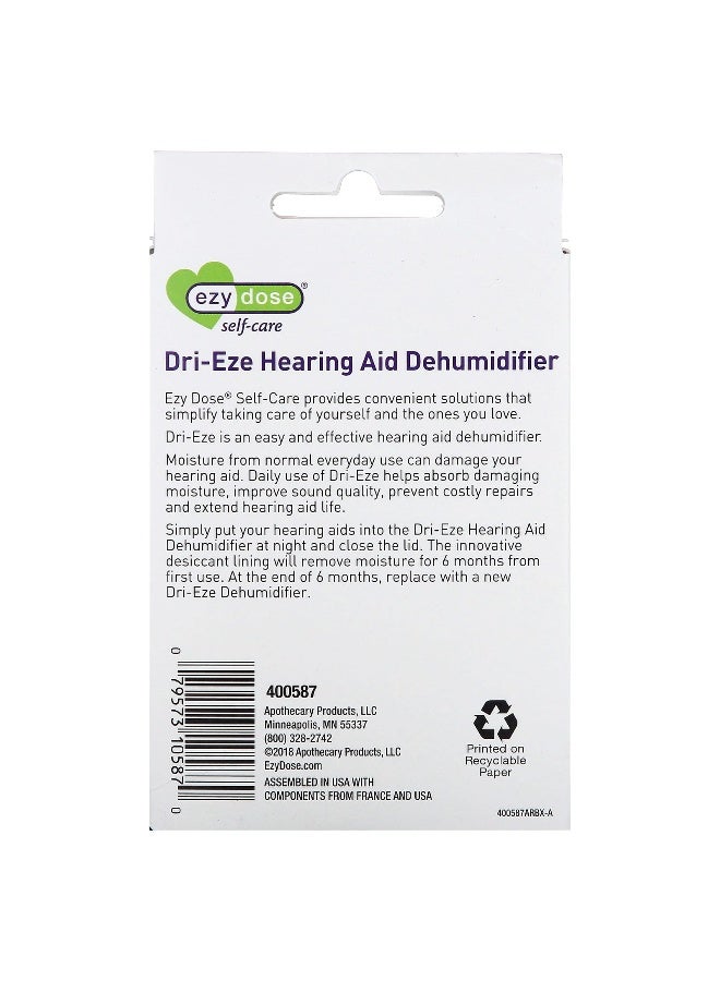 Ezydose Ezy Dose, Self-Care, Dri-Eze Hearing Aid Dehumidifier Kit, 2 Piece Kit  - Image 2