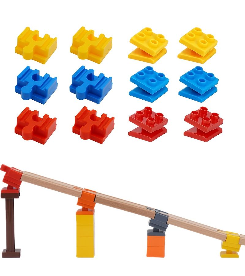 3pcs Deformable Track Connector Train Rail Adapter Set Folding Adjustable Length Made Of ABS - Image 4