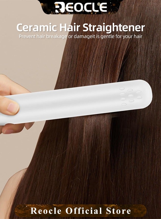 REOCLE 2-in-1 Mini USB Hair Straightener & Curler Portable Hair Straightener for Straightening & Curling Fast Heating Hair Styler for Travel & Home Use - Image 3