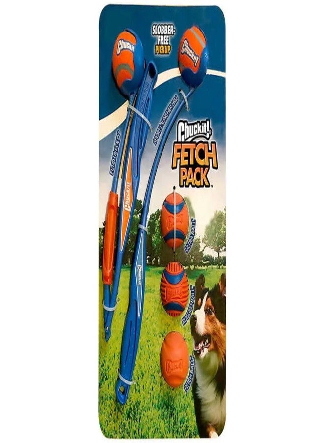 Ball Launcher Fetch Pack 7-Piece Set, Fold & Sport Launcher for Dogs, All Breed Sizes - Image 1