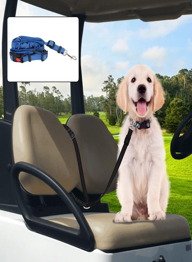 Hezaosth 2 Pack Dog Seat Belt Tether for Golf Cart, Pet Dog Seat Belt Harness for Car, Adjustable Golf Dog Collar Leash for Golf Cart Pet Safety Protection to Prevent Accidental Injury - Image 1