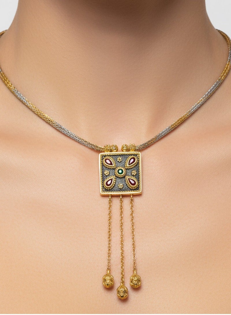 بي تي سي إيلا - قلاده فضة مطليه بالذهب (SIL0543) - Image 1