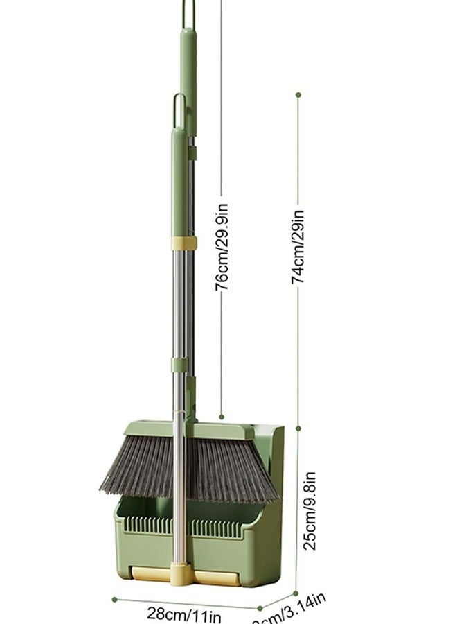 KLNAMAEAAN Set of 4 Dustpan, Broom, Wiper Combo Set With 30 piece Dust Proof Paper - Image 3