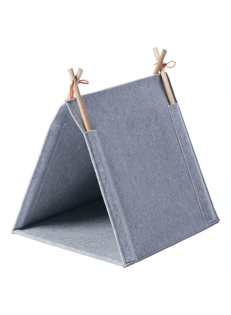 Cat house, grey/felt - Image 1