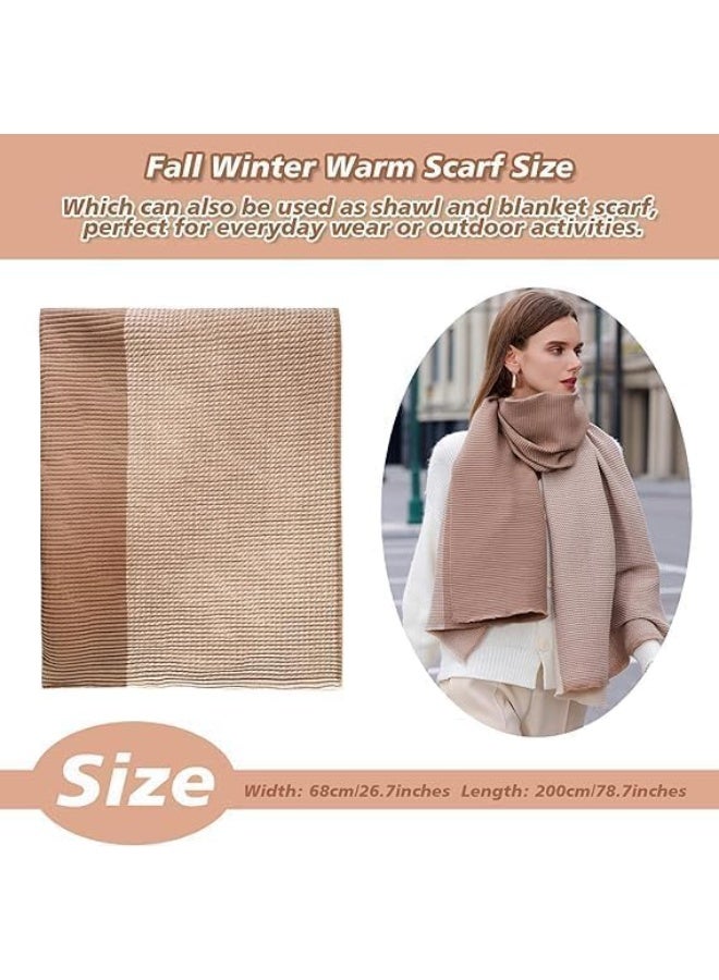 CLENEA Winter Scarf for Women Soft Cashmere Feeling Shawls Fall Winter Warm Scarves Girl Long Wrap Large Blanket Scarf - Image 2
