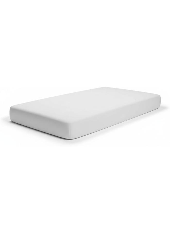 Tender Nest Soft Eco-Friendly Fitted Baby Bed Sheet – 120x60cm, White - Image 2
