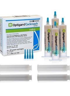 Opti-Gard Cockroach Gel With Two Premium Rubber Tipped Plungers - Roach Killer Indoor infestation - Prevent All Cockroach Species