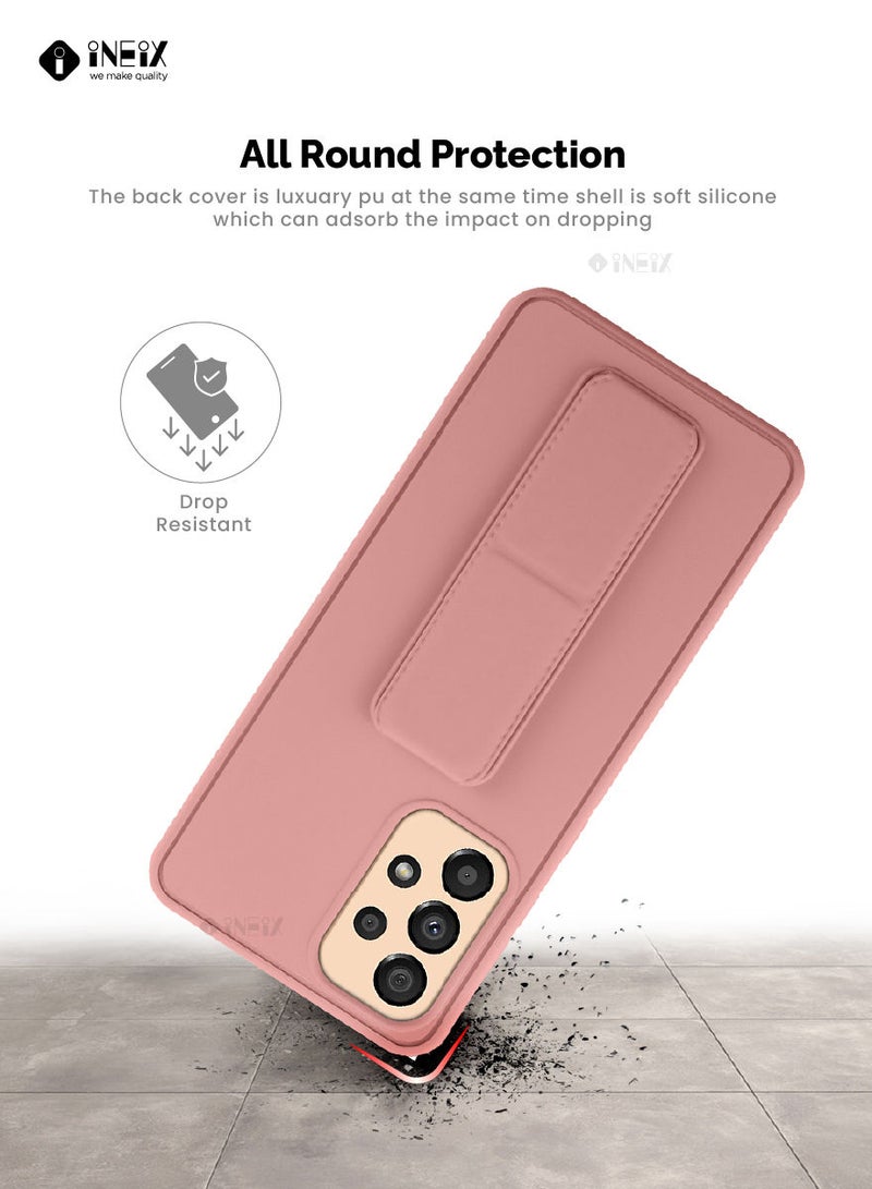 INEIX 3 In 1 Magnetic Hand Grip Holder Case For Samsung Galaxy A33 5G Pink - Image 5