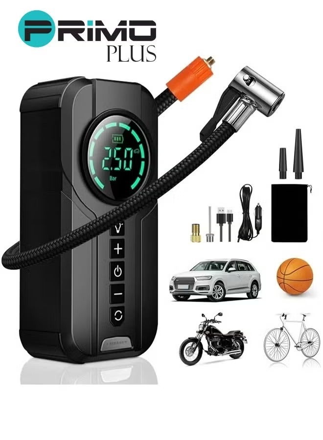PRIMO PLUS  PR605 | 6000 mAh portable car starter battery with built-in air blower - Image 1