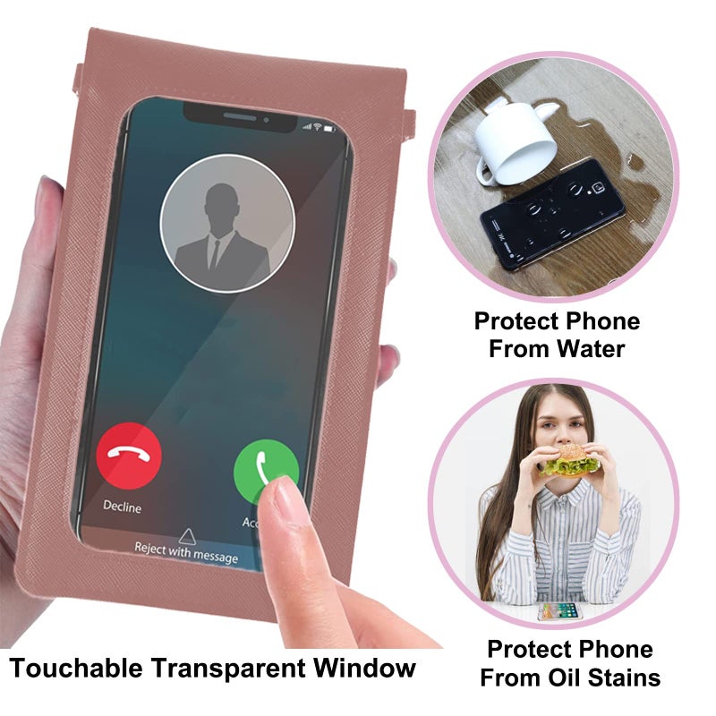 Small Crossbody Cell Phone Purse For Women, Touch Screen Bag With Credit Card Slots Girls, Mini Wallet Handbag Pouch Clutch - Image 2