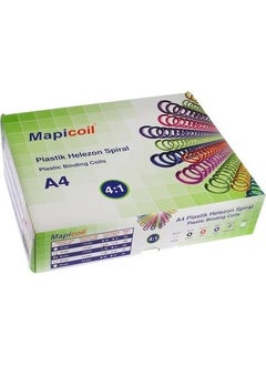 MAPi coil 4:1 Plastic Screw Spiral 22 mm Transparent 50 Pieces  - Image 1