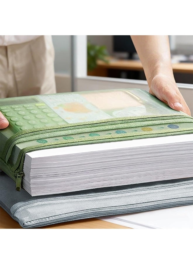 إم إكس إن 4 قطعة من أكياس ورقية مغطاة بمسامات مغلقة، حجم A4، مع مقابض - كيس ورقي شفاف مزدوج الطبقات من النيلون، كيس تخزين وثائق، مستلزمات المنزل والمكتب، وورق ومستلزمات المكتب، تنظيم السفر - Image 5