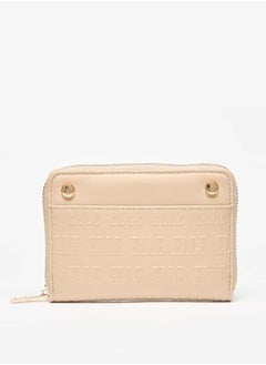 ELLE Women Monogram Embossed Wallet with Zip Closure  - Image 1