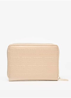 ELLE Women Monogram Embossed Wallet with Zip Closure  - Image 4