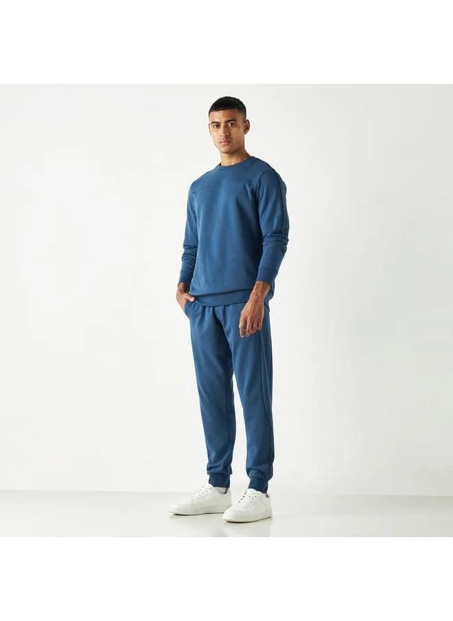 Kappa Kappa Logo Detail Joggers with Elasticised Waistband and Pockets