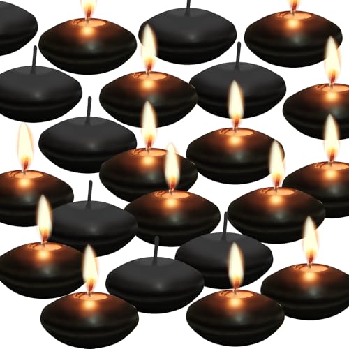 ishua 20 Pcs Floating Candles Centerpieces, 1.5 Inch Unscented Floating Candles Small Decoration for Valentine's Day, Thanksgiving, Wedding and Home Decor - Image 1