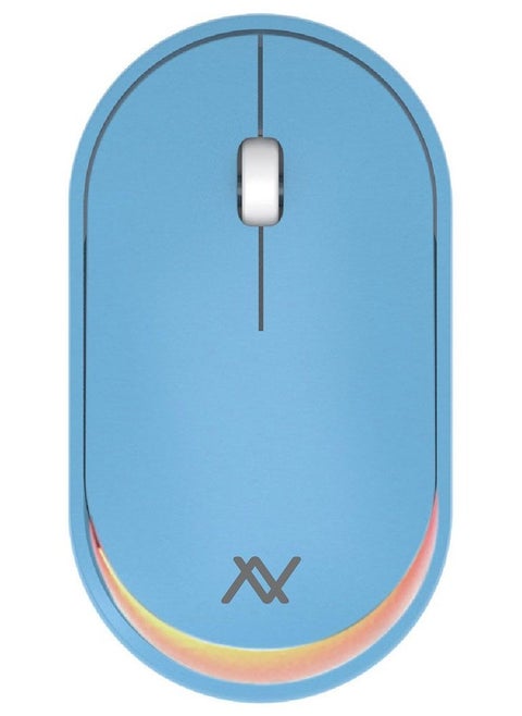L'avvento (MO18L) Dual Mode Bluetooth - 2.4GHz Mouse with Re-Chargeable Battery - Blue