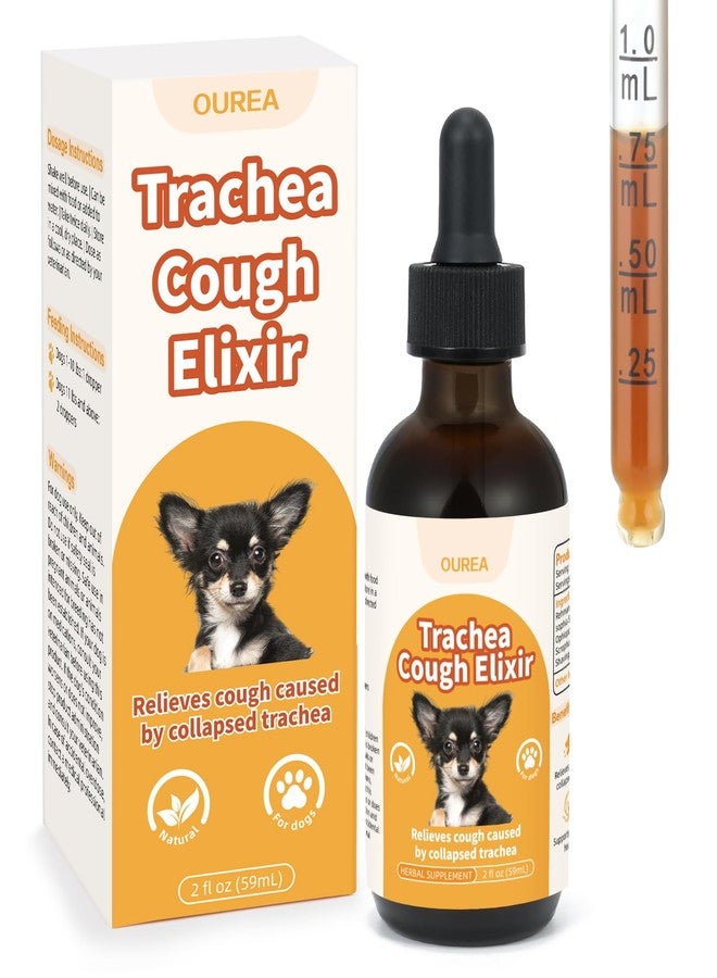 Yakucho Collapsed Trachea Treatment for Dogs, Dog Cough Treatment, Trachea Cough Elixir, Natural Herbs Help Dogs Breathe Smoothly and Support Tracheal & Respiratory Health - 59mL - Image 1