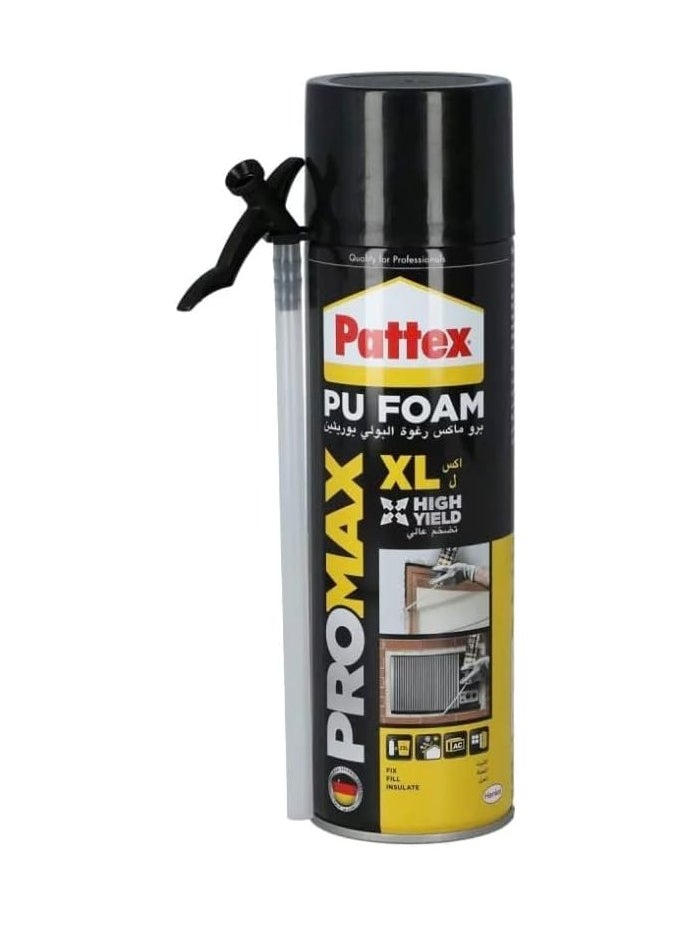 Pattex - Professional High Expansion Polyurethane Foam for Gap Filling, Insulation and Sealing, 500ml, Easy to Use with Precision Application Nozzle, Ideal for Filling Holes Around Windows and Doors, Insulating Pipes, Fixing Frames, Moisture Resistant, for Indoor and Outdoor Use - Image 1