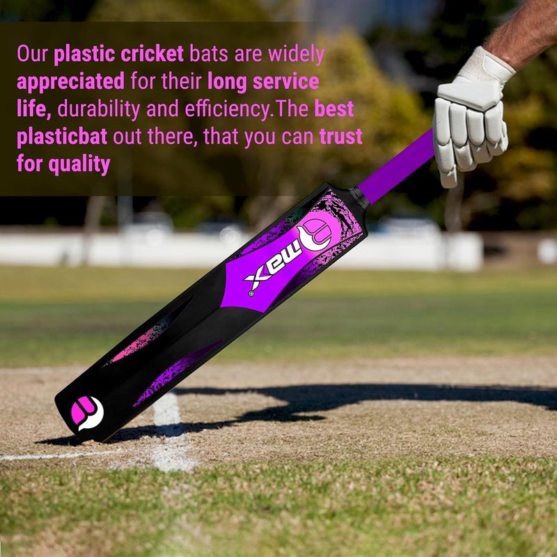 RMAX Gully Durable Lightweight Plastic Cricket Bat for All-Age Play – Perfect for Backyard Games, Beach Cricket, and Training Sessions (Pink) - Image 2