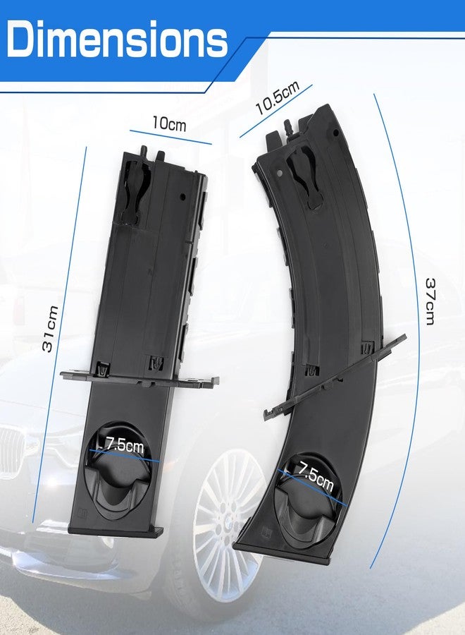 Dexonu Pair Retractable Cup Holder Compatible with BMW 3 Series E90 E91 E92 E93 323i 325i 325xi 328i 328xi 330i 330xi 335d 335i 335is 335xi M3 2006-2013 Replaces 51459173467 51459173473 Black - Image 4