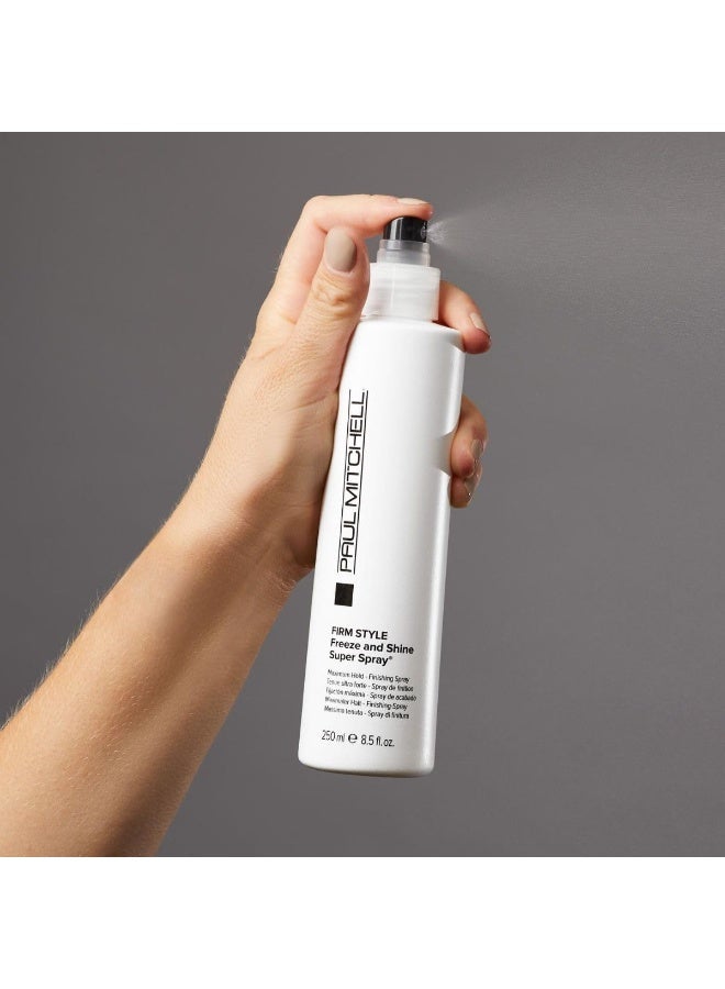 Paul Mitchell Freeze and Shine Super Hairspray, Maximum Hold, Shiny Finish Hairspray, For Coarse Hair   16.9 Fl Oz (Pack of 1) - Image 2