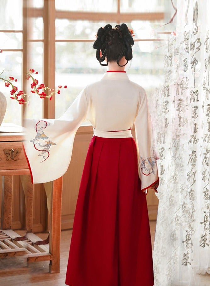 ليانانر فستان هانفو صيني تقليدي للبنات، زي غوشيو الثقافي للأطفال، فستان أنيق لأداء مسرحي لإلقاء الشعر، ملابس حفلات يوم الأطفال - Image 4