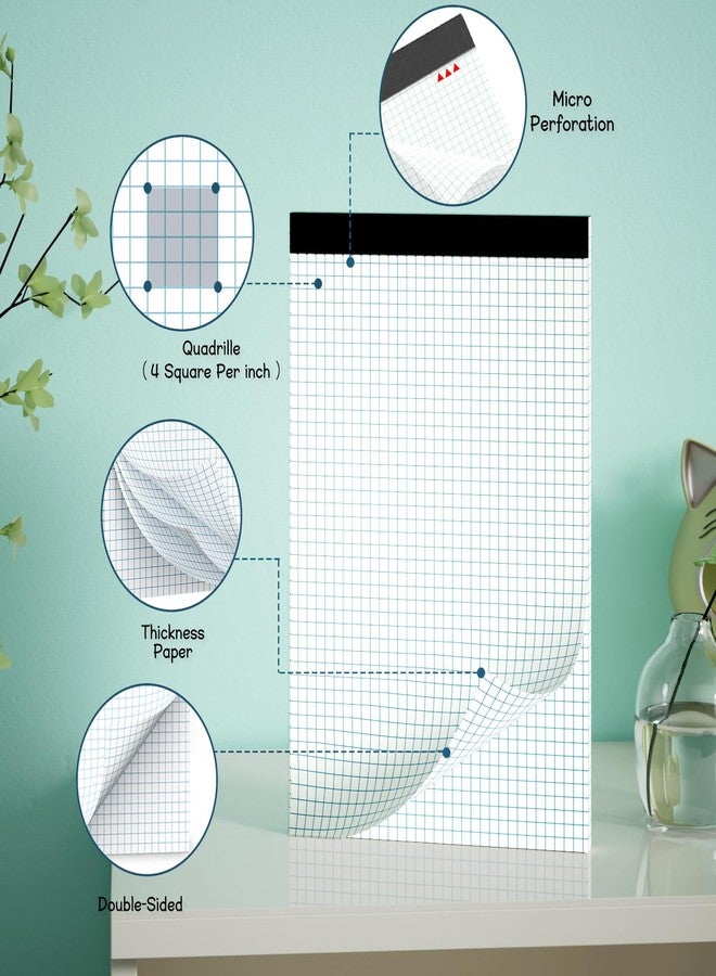 Vishoitty Large Graph Paper Pad 11 x 17, Grid Paper, 4x4 Graph Ruled, Blueprint Quadrille Pad, 30 Sheets Engineering Paper, Drafting Paper, Graft Paper for Architect Engineer Designer Mathematician Draftsman - Image 3