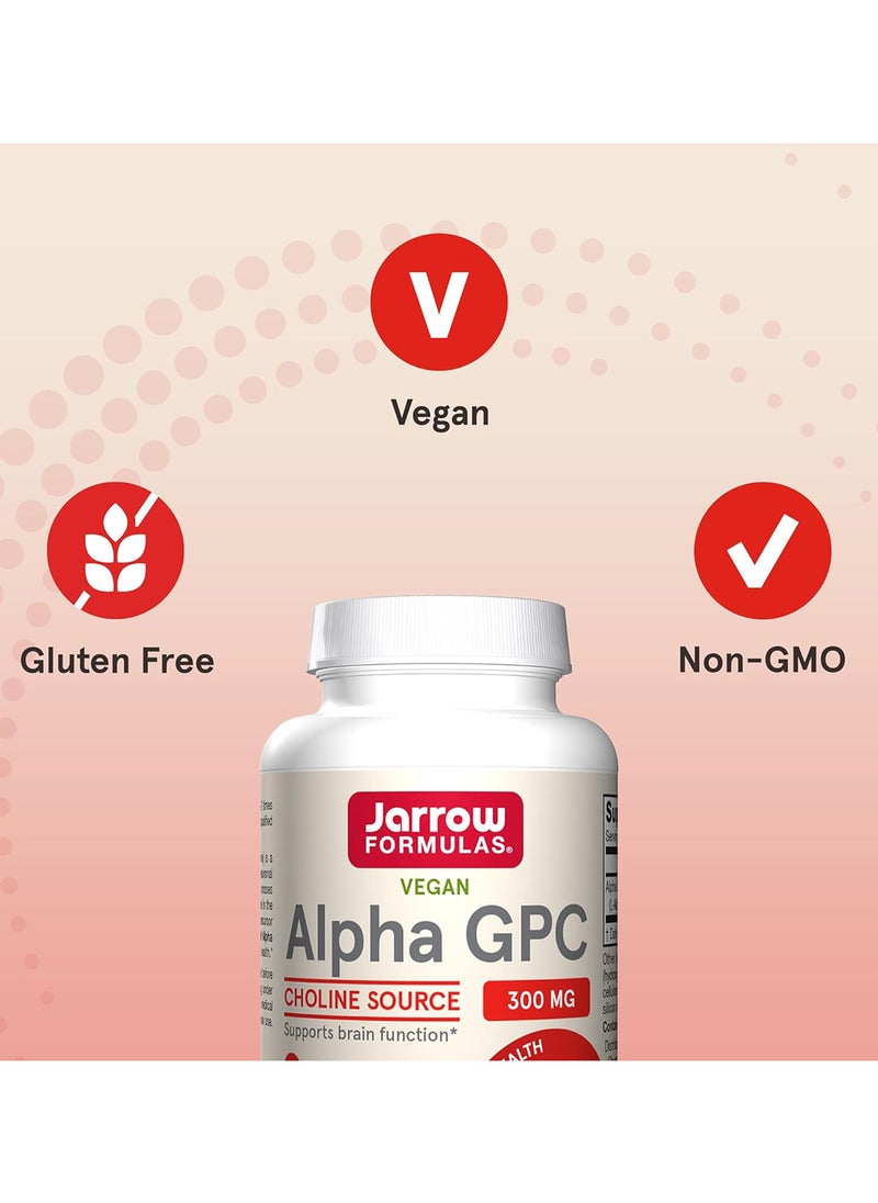 jarrow formulas Alpha Gpc 300 Mg 60 Veggie Capsules Supports Brain Function Up To 60 Servings  - Image 5