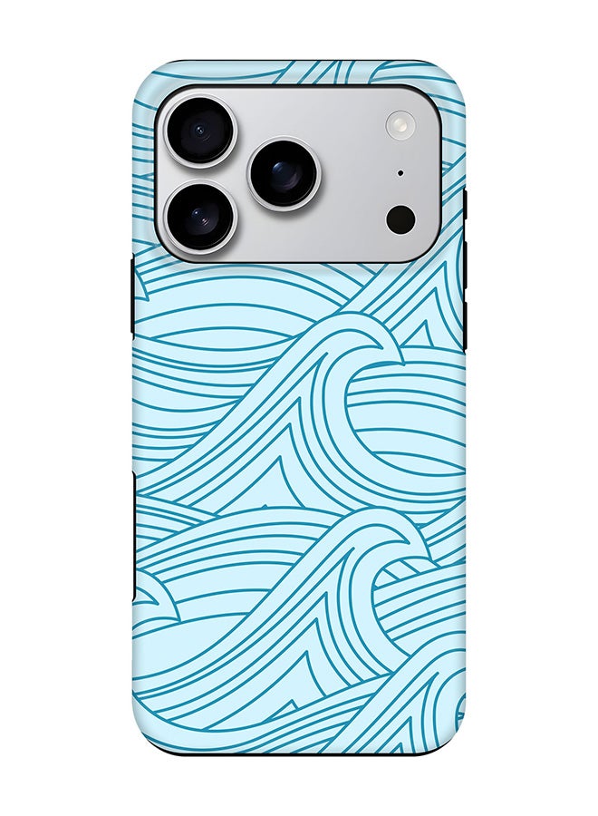 Stylizedd Tough Pro Magnetic Case for iPhone 17 Pro, Dual Layer hybrid PC + TPU Mobile Cover Matte - Rough Seas
