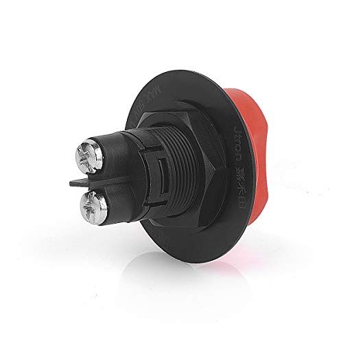BAITHNA Black Brass Battery Isolator ON-Off 2P SPST Car Mini Battery Switch Kill Switches Car Race Rally Switches for Motorcycles Cars Boats (50A) - Image 5