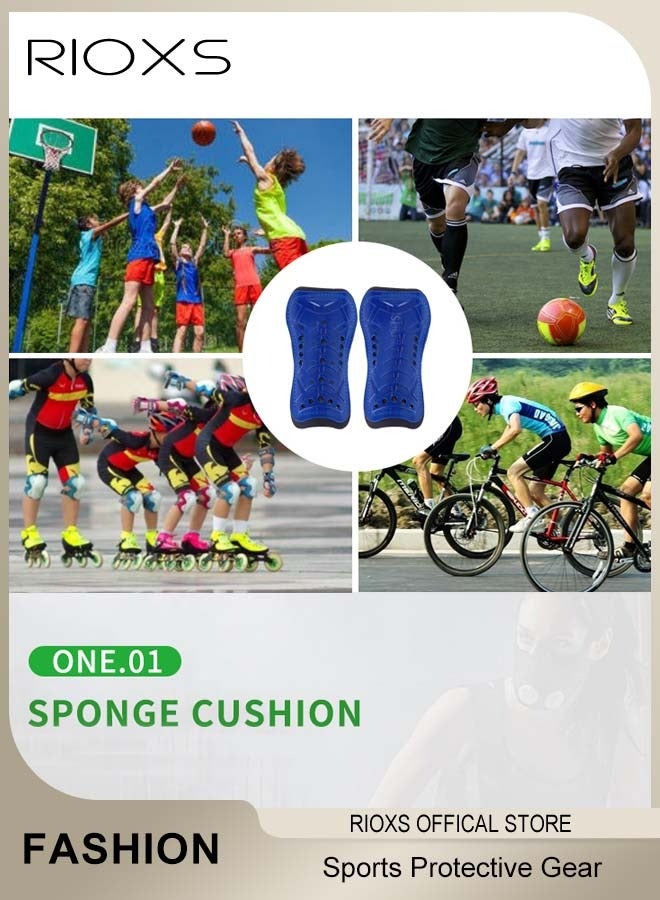 RIOXS Football Straps Leg Guards and Socks Set Adults and Kids Protective Equipment Professional Training Game Protective Gears  - Image 2