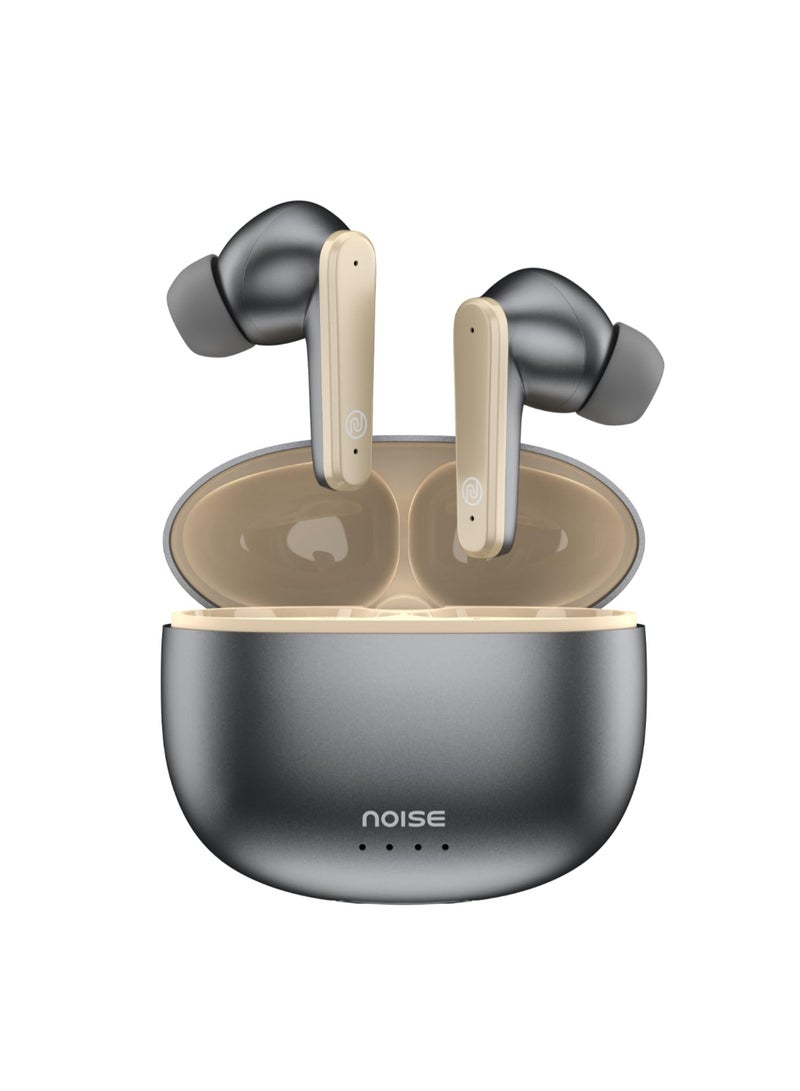 Noise Buds VS104 Max | TWS Earbuds with ANC up to 25dB | 45H Playtime | Quad Mic ENC | Instacharge | 13mm Driver | BT v5.3 - Silver Grey - Image 1