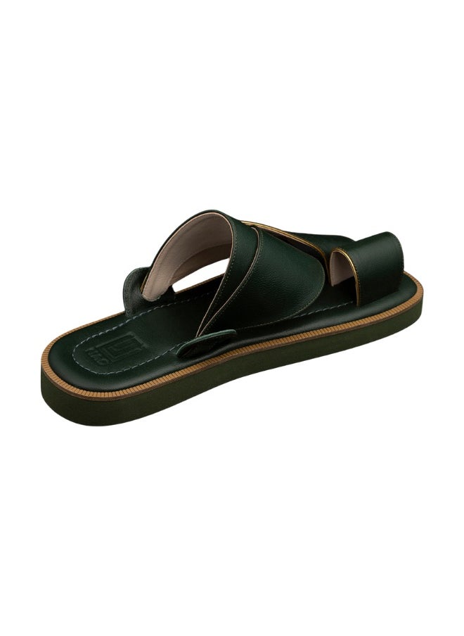 Dark green natural leather arabic sandals - pzsku/ZAD231D4199F8117950F6Z/45/_/1730760783/b8321ef8-0f30-4009-a8ee-2d41e2cef4bc