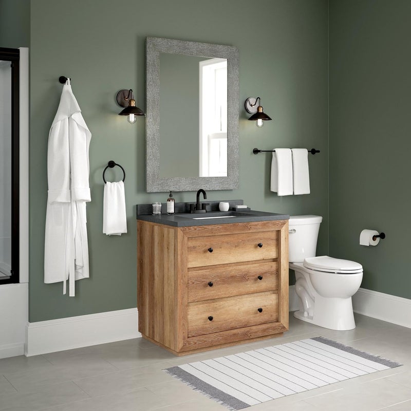 Peerless PA64724BL Precept 24 inch Towel Bar Matte Black - Image 5