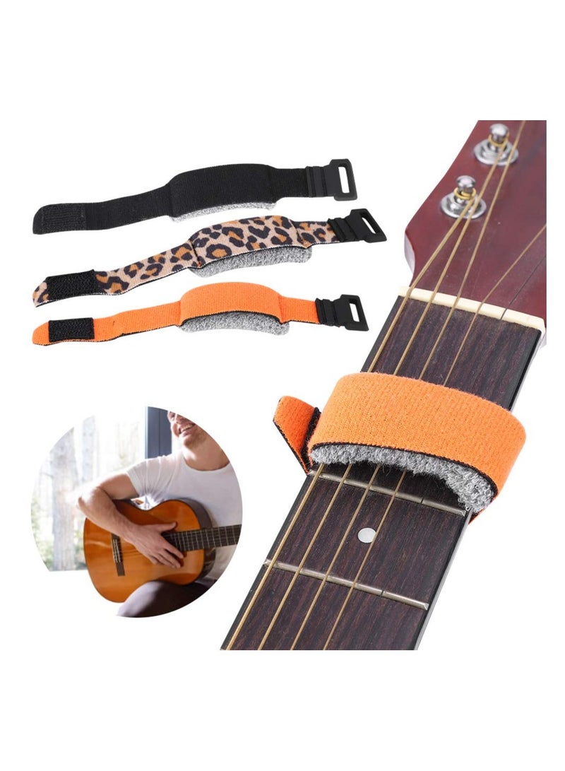 Guitar Base String Mute Electric Bass Guitar Dampener Guitar Strings Muter Guitar Mute String Dampener for Eliminating Noise 20cm (3 Pcs) - Image 1