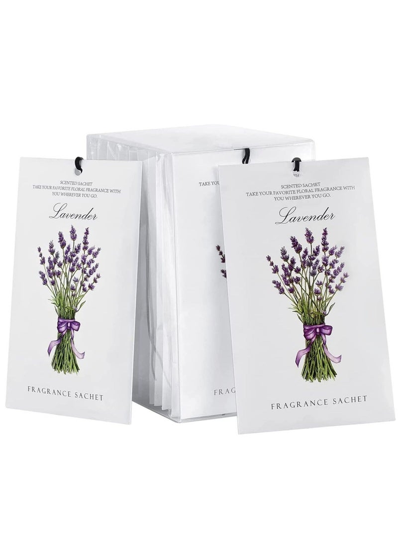 Captaintech Lavender Sachet 1Box 12Pcs Scented Sachets Air Freshener for Drawer and Closet Long Lasting Sachets Bags Drawer deodorizers Fresh Scents Home Fragrance Sachet for Lover Home Car Fragrance Product - Image 1