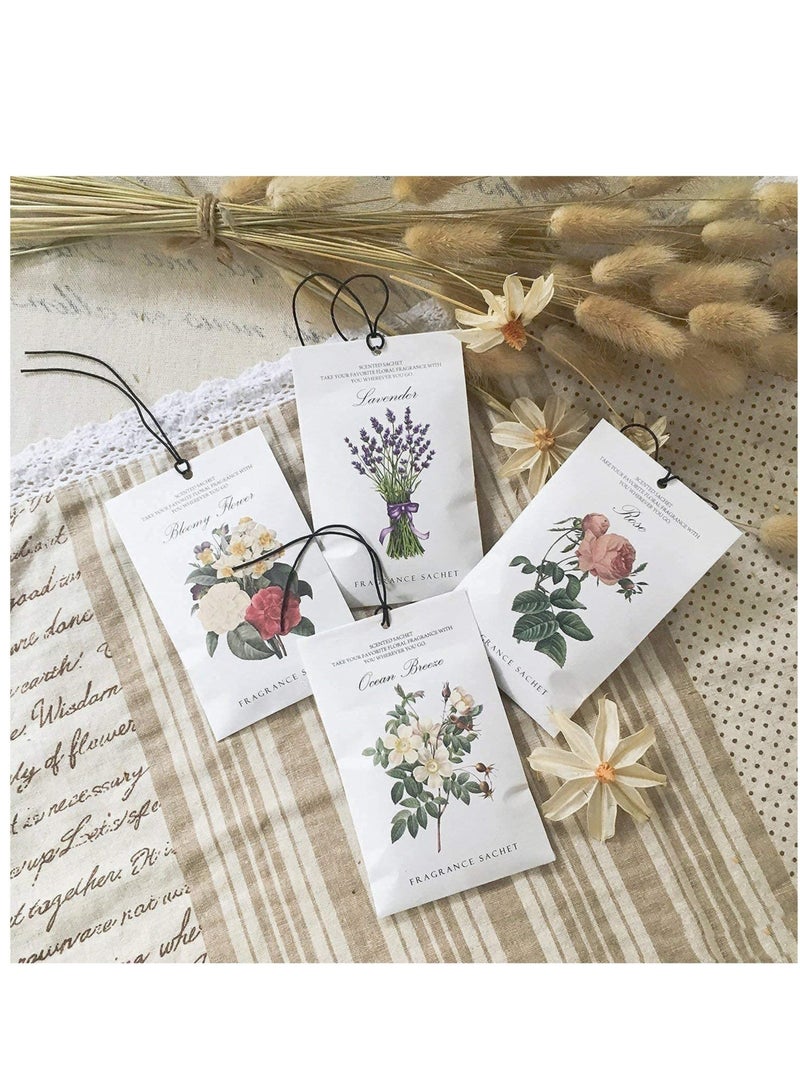 Captaintech Lavender Sachet 1Box 12Pcs Scented Sachets Air Freshener for Drawer and Closet Long Lasting Sachets Bags Drawer deodorizers Fresh Scents Home Fragrance Sachet for Lover Home Car Fragrance Product - Image 2