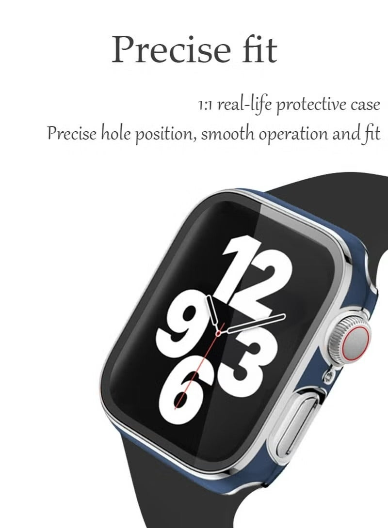 Apple Watch Series 9/8/7 45mm Case with Screen Protector, Overall Protective Cover, Built-in Tempered Glass Film High Sensitivity, Anti-Drop Anti-Scratch iWatch Accessories - Image 3