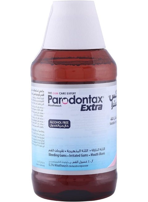 Parodontax Extra Mouthwash – Gum Protection Mouthwash | Helps Reduce Bleeding Gums, Fights Plaque Buildup & Bad Breath | Daily Oral Care Rinse 300ml
