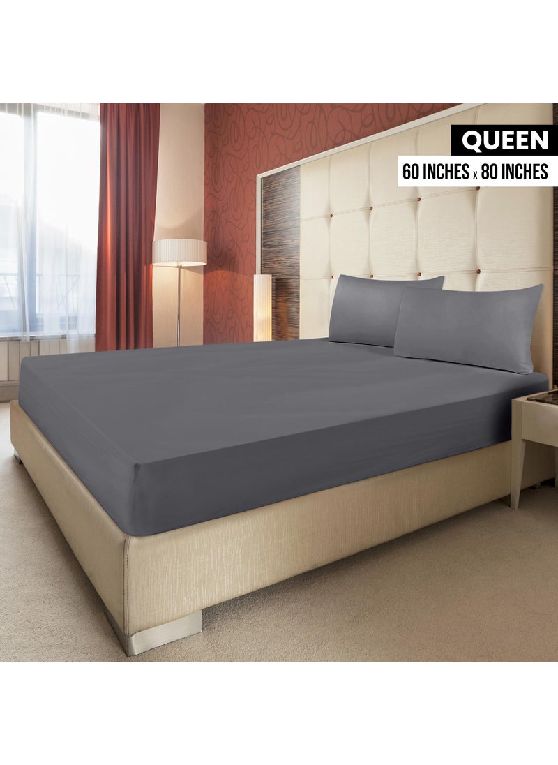 Utopia Bedding Utopia Bedding Queen Fitted Sheet - Bottom Sheet - Deep Pocket - Soft Microfiber - Shrinkage and Fade Resistant - Easy Care -1 Fitted Sheet Only (Grey)  - Image 2